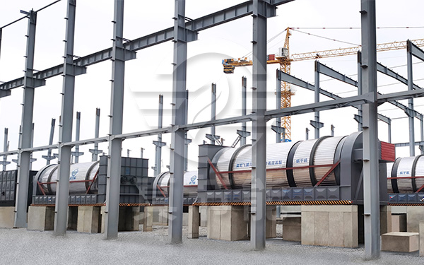 薯渣烘干機(jī)生產(chǎn)線安裝現(xiàn)場(chǎng) 薯渣烘干機(jī)生產(chǎn)線安裝現(xiàn)場(chǎng)